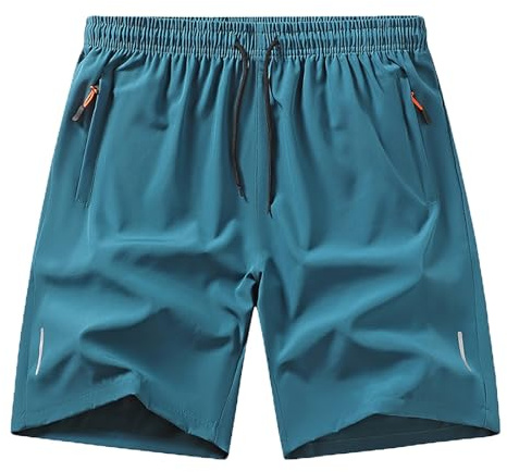 Shorts de sport pour homme avec poches et taille élastique, séchage rapide