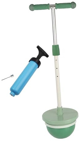 rockible Pogo Ball mit Griffen, Pogo Stick Hüpfball für Kinder, Cute Pogo Bouncing Ball with Handle, Pogo Ball zum Training des Gleichgewichts für Workout Party Geschenk Fitness, GrÜn