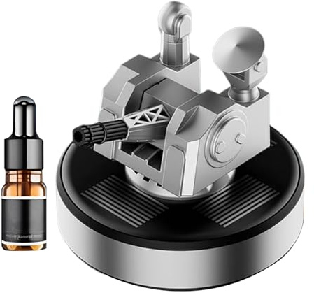 Bil Luftfräschare Diffuser Solenergidriven Parfymfördelare | Instrumentbrädesprydnad Med 5ml Aromaterapiolja För Resor, Och Fordonsdekoration