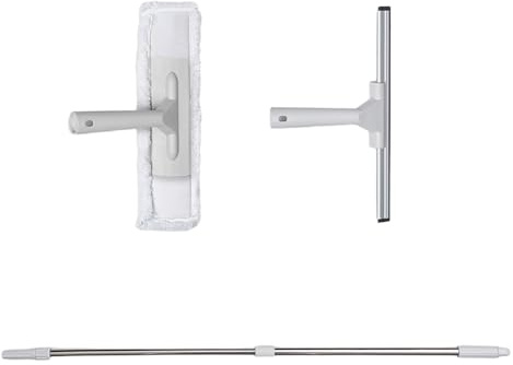 Grattoir à verre professionnel – Nettoyeur de vitres anti-rayures pour voiture et maison Poignée ergonomique antidérapante Comprend des lames de rechange pour un nettoyage sans effort
