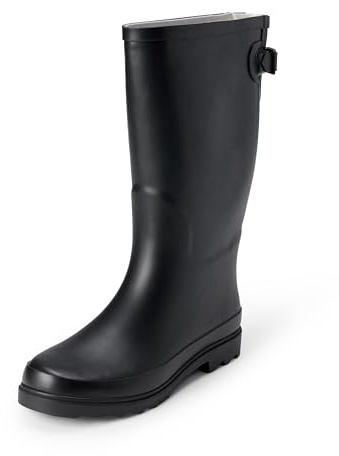Amazon Essentials Bottes de Pluie Hautes et Imperméables Femme, Noir, 41 EU