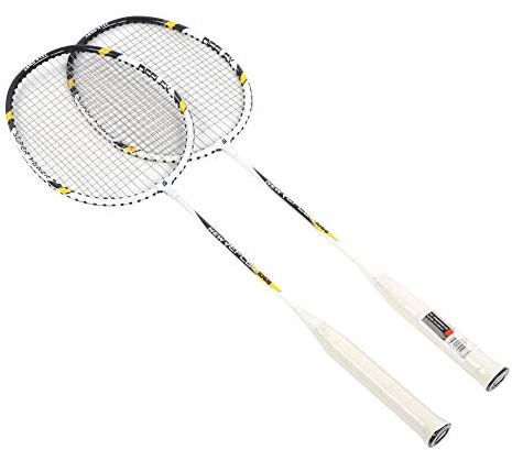 aqxreight 1068 Aluminiumlegering Badminton Racket för Vuxna - Lätt Träningsracket för Dubbelspel