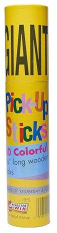 Pressman Giant Pick Up Sticks - Classic Game from Yesterday That's Fun Today , Yellow , One Size Fits All