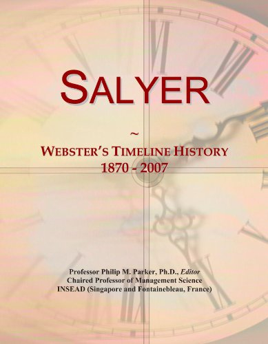 Salyer: Webster's Timeline History, 1870 - 2007