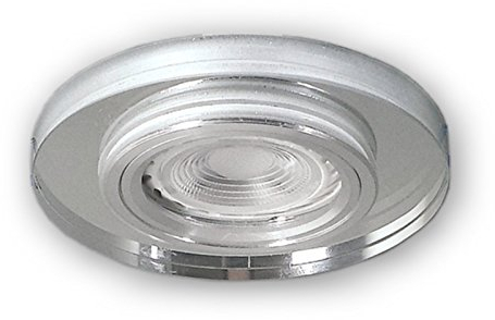 LED Einbaustrahler Dimmbar GU10 230 V Glas Spot S1370WH - Einbauleuchten Strahler inkl. 7.5 W LED (PA-D-warmweiss) Leuchtmittel und GU10 Fassung - Deckeneinbaustrahler Deckeneinbauspot Einbauspot