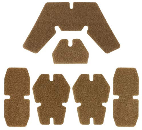 Coussinets de Casque Airsoft, Kits de Rembourrage en Mousse de Remplacement de Casque Ensemble Accessoires Tapis pour Casque Rapide/Mich/ACH/USMC/PASGT (Tan)