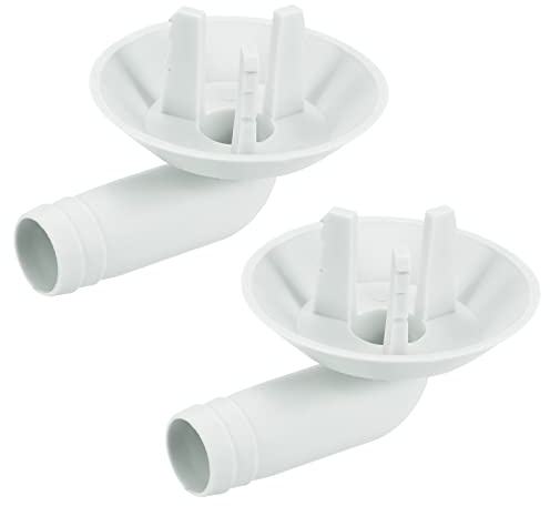 sourcing map Air Conditioner Drain Hose Connector 25mm Tube Elbow Fitting Replacement Part Accessories for Mini-Split Window AC, Grey Pack of 2