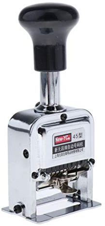 Harilla Automatische Nummeriermaschine, 6 Stellig, Schwarze Tinte