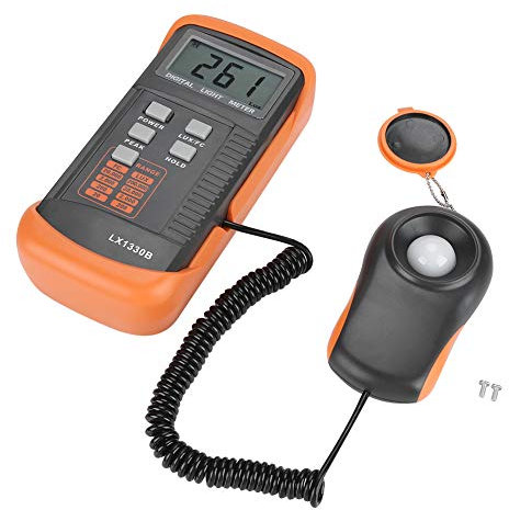 Luxmetre Numérique LX1330B Luxmètre, Luxmètre avec Certificat D'étalonnage Luxmètres Accessoires pour Compteurs de Lumière Affichage LCD Luxmètre Compteur Test de Photomètre