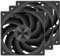 PCCOOLER 120mm Case Fan, F5 R120 PWM 4-Pin FDB PC Fan 2200RPM Daisy Chain Case Fan, 80CFM Cooling Fans 3.5mmH2O 28dB(A) 3 Mode Fan for CPU Liquid Cooler, Air Cooler, Black - 3 Pack