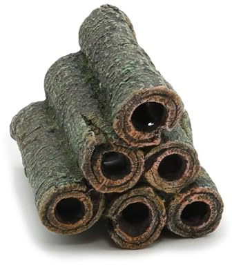 Amtra Deko Shrimp Playground Tubes - Decorazioni acquario acqua dolce e marina in resina, Per acquari e Vasche di pesci, Atossico, Large/8,5x8,5x7,5 cm