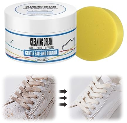 Schuhcreme weiß, 2024 Upgrade Lederseife-Sneaker Reiniger Shoe Wax Eco, Schuhwachs zur Schuhimprägnierung und Lederpflege, farblos(1PCS)