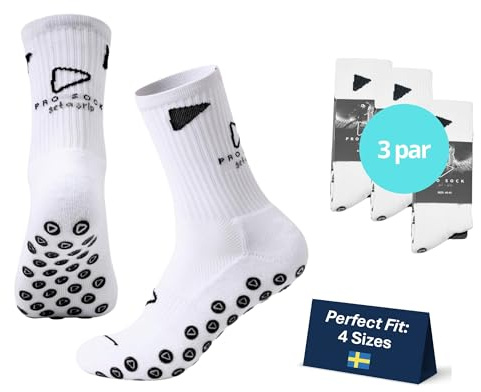 PROSOCK Premium Sportstrumpor för fotboll i 4 storlekar, slitstarka sportstrumpor för män, kvinnor och barn – innebandy, golf, pickleball och padel