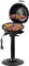 CUSIMAX Elektrogrill Standgrill mit Deckel und Standfuß, Regulierbare Temperatur und Fettauffangschale, 1600W Elektrischer Barbecue-Grill für Außennutzung, Balkon & Garten, Leichte Reinigung