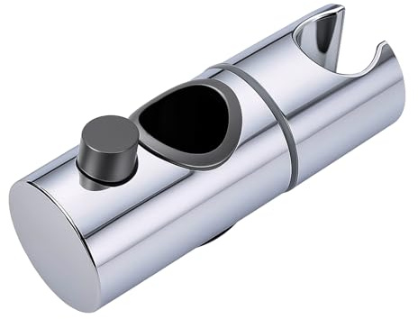 Support Pommeau de Douche, Support de Douche Compatible avec Barres Cylindriques de 25 mm, Réglable 360° en ABS Durable, Installation Facile Sans Perçage, Fixation Antidérapante pour Salle de Bain