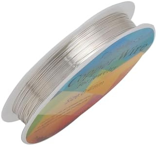 25M 0.2mm Jewellery Wire, Silver Beading Wire, Fade-Resistant Copper Wire