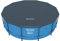 Bestway 12ft Round Blue Polyethylene Pool Cover with Fixing Chains