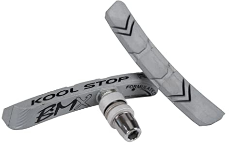 Kool-Stop Fahrrad Bremsschuh V-Brake BMX Contour T6 silber Felgen Bremse