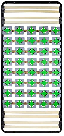 i-flair Tellerlattenrost 90x200 cm, Lattenrahmen Ergo IF56 mit Tellerfedern - für alle Matratzen und Betten geeignet