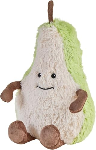 Warmies Plush Pear Microwavable Weighted Teddy with French Lavender Scent, Hot or Cold for Cool Relaxation and Warm Relief