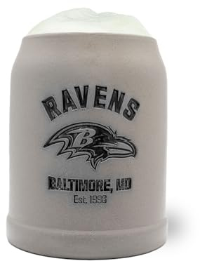 Bavariashop | ®NFL PREMIUM Team-Krug Baltimore Ravens | NFL Fankrug mit Team Logo | American Football Sammlerkrug | 0,5 Liter