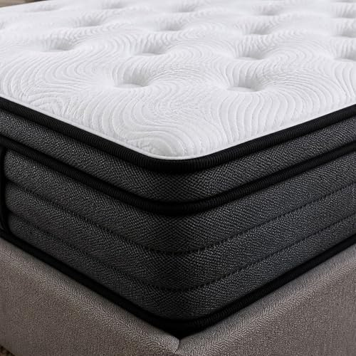 SANA SLEEP 5FT King Mattress,9 Zone Orthopedic King Mattress, Comfortable Home Pocket Spring Mattress, Breathable Anti-Slip Design for Undisturbed Sleep,150x200x25 cm