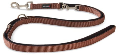 Wolters | Führleine Professional Comfort in Tabac/Schwarz | L 200 cm x B 10 mm