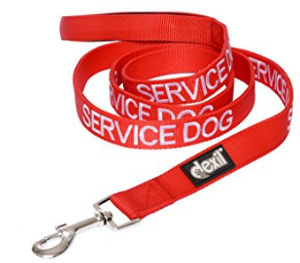 SERVICE DOG Red 120cm 180cm Padded Dog Lead PREVENTS Accidents By Warning Others of Your Dog in Advance (180cm)