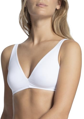 CALIDA Natural Comfort Soft-BH, triangelform Damen, verstellbare Träger, bügellos, aus hochwertiger Baumwolle