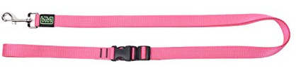 Bub's Manos Libres laisse pour chien avec trois positions normales, ceinture et bandoulière Largeur 25 mm Longueur de 1,15 m à 2 m (Rose)