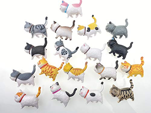 Cat 3D Refrigerator Magnet,Cute Magnet Set,Fridge Magnet for Whiteboard,Map,Home Decoration,Random 9 Fat Kitten