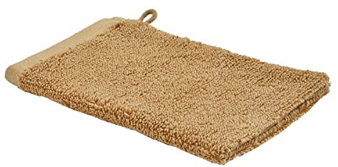 Nicht Zutreffend Waschhandschuh - Braun - Baumwolle - 16 x 22 cm