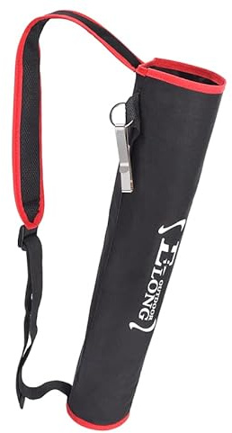 NIKA ARCHERY Köcher Back Arrow - Soporte para carcaj ajustable, duradero, arco recurvo compuesto, ejercicio de caza para jóvenes y adultos, color rojo