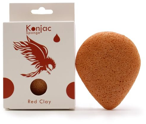 Teardrop Konjac Sponge - Red Clay - Rejuvenating