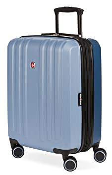 SwissGear Duet Expandable Luggage, Hard Shell Carry-On Luggage with Spinner Wheels
