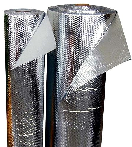 Aislante Térmico Reflexivo de Aluminio (15 x 0,6 m) - Aislamiento de cajas de persianas, radiadores, paredes, techos, caravanas, campers, garajes - Antihumedades