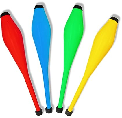 HAWILLOSCH Professional Juggling Clubs for Kids and Adults Random Color Lightweight Juggling Pins for Outdoor Circus and Sports Activities