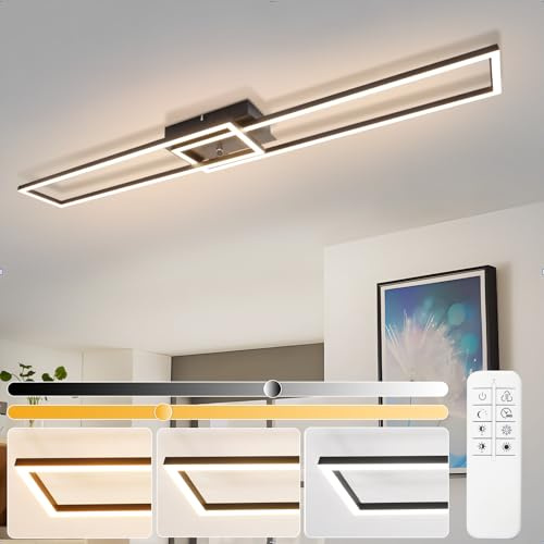 Homefire Deckenlampe Wohnzimmer LED Deckenleuchte: 36W Modern Küchenlampe