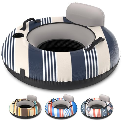 GoSports WOVN River Tubes with Premium Canvas Covers - Choose Your Style - Heavy Duty Floats for Rivers, Lakes, & Pools