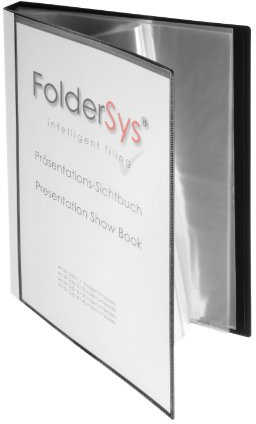 FolderSys Sichtbuch DIN A4, incl. 40 Hüllen, schwarz, VE 1 St., 2501430