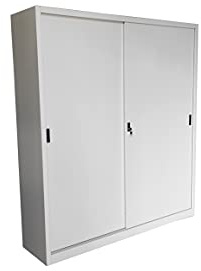 Armadio in Metallo Ufficio/Archiviazione Ante Scorrevoli Dim. 120x45x200h cm