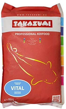 Takazumi Vital 4,5 mm Immunsystem Gesundheits Koi Futter Fisch Teich Pellets - 10 kg - Sackware