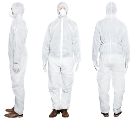 PYKJYN MaiMed Overall Schutzanzug Schutzkleidung Arbeitsanzug Anzug Maler, weiß, XXL, 1 St