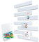 Uoisaiko Filz Pinnwand Selbstklebend mit 40 Pinnnadeln, 8 Stück Pinnwand Bar Streifen Filzboard Memotafeln Fotos Filzplatte Bulletin Board Wanddekoration für Büro Küche