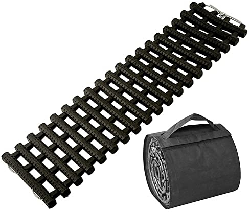 Huamengyuan Faltbar Anfahrhilfe,Autoräder Anti Rutsch Pad Reifen Traktionsmatte Recovery Track Recovery Board Offroad Tracks Mat für Tonabnehmer Schnee EIS Schlamm Sand