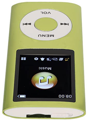Lettore MP3 Elegante Lettore Musicale MP3 Portatile con Audio Lossless Multifunzionale da 1,8 Pollici (Verde)