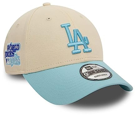 New Era Los Angeles Dodgers MLB World Series 1981 Sidepatch Beige Blue 9Forty Adjustable Cap - One-Size