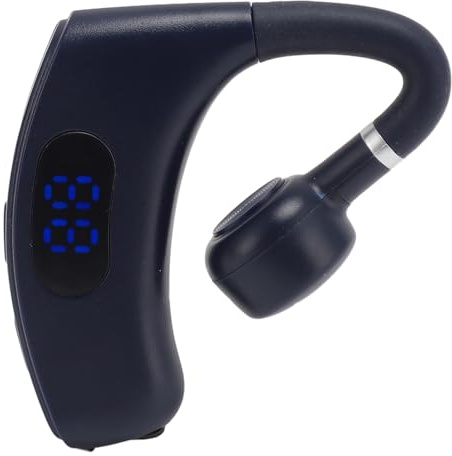 Jectse enkel öronsnäcka hörlurar med öppen öra, V300 Bluetooth 5.4 trådlös öronsnäcka 180° rotation, brusreducerande hörlurar med öronkrokar, inbyggd mikrofon, LED-ström, 300 mAh batteri