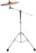 YAGEANNL Double Braced Cymbal Stand - Straight and Tilted Holder, Height Adjustable Boom Tripod With Non-Slip Feet and Gearless Tilt