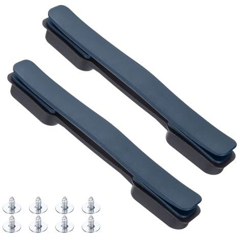 Sourcing Map 2 asas de plástico de repuesto para equipaje, 21,5 cm, con tornillos para maleta, color azul marino